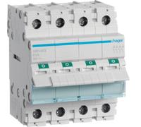 Interruptor de Maniobra - Seccionador 4 Polos 63 A 400 V Ac 4 M. Din Hager SBN46