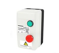 Interruptor de motor eléctrico de 380 V con contactor, carcasa eléctrica ABS IP55 protección contra sobrecarga para compresor de agua monofásica y trifásica (3,5-5 A)