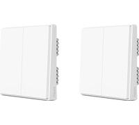 Interruptor de pared inteligente, compatible con ZigBee, control remoto inalámbrico, 2X D1 con conexión a tro