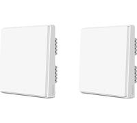 Interruptor de pared inteligente, compatible con ZigBee, control remoto inalámbrico, 2X D1, sin cable tro, 1K