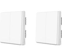 Interruptor de pared inteligente, compatible con ZigBee, control remoto inalámbrico, 2X D1, sin cable tro, 2K