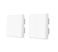 Interruptor de pared inteligente, no requiere cable neutro, tecnología de comunicación inalámbrica ZigBee, modelo D1, sin neutro, 2KX2