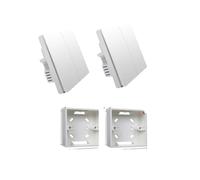 Interruptor de pared inteligente, no requiere cable tro, tecnología inalámbrica ZigBee, compatible con sistemas 2x2 sin tro