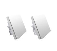 Interruptor de pared inteligente, no requiere cable tro, tecnología inalámbrica ZigBee, modelo 1x2 sin tro