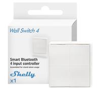 Interruptor de pared Shelly BLU 4, interruptor de pared Bluetooth, interruptor inteligente inalámbrico