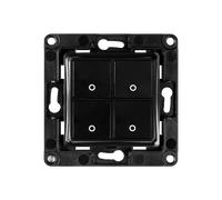 Interruptor de pared Shelly - Wandschalter mit 1, 2 o 4 Tasten - Schwarz