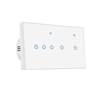 Interruptor de pared WiFi inteligente, control de voz compatible con Alexa ForGoogle Home, control remoto de aplicación ForTuya, interruptor de encendido/apagado para iluminación del hogar (wifi5)