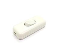 Interruptor de paso 4A 250V~, color blanco, retractilado, ideal para controlar el flujo eléctrico en instalaciones domésticas y comerciales.
