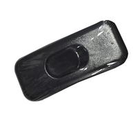 Interruptor de paso negro, diseño compacto, fácil instalación; ideal para controlar la iluminación en cualquier espacio.