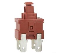 Interruptor de presión autobloqueante P12-2 para 8 a 250 VAC para limpiador, interruptor de presión de 4 pines, circuito dual para aparatos de calefacción, interruptor de red, autobloqueo para 8 a 250