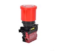 Interruptor de presión de emergencia de 22 mm con autobloqueo LED, interruptor de presión de emergencia (B)