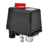Interruptor de presión del compresor de aire de 220 V, controlador automático horizontal de 6 a 12 bares, válvula ajustable G1/4 rosca para bomba de aire, regulador de máquina sopladora