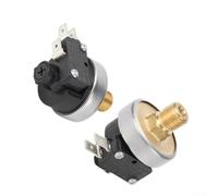 Interruptor de presión negativa de vacío Cuerpo de metal plástico G1/8 Fit | Ajuste compatible G1/8, material compuesto, acabado negro, tamaño compacto, integración del sistema