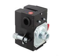 Interruptor de presión para bomba de compresor de aire 70-110 psi, válvula de control de un solo puerto, 26 A, parte negra de plástico (70-110 PSI)