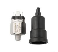 Interruptor de presión tipo diafragma, ajuste ajustable, cubierta de aislamiento para seguridad, construcción de goma de acero inoxidable, fácil instalación, diseño compacto (1/8 pulgadas)