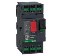 Interruptor de protección de motor Schneider GV2ME02A, 3 polos, 0,16-0,25A, con accionamiento por pulsador y sistema de conexión Snap-IN