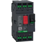 Interruptor de protección de motor Schneider GV2ME10A, 3 polos, 4-6,3A, con accionamiento por pulsador y sistema de montaje Snap-IN
