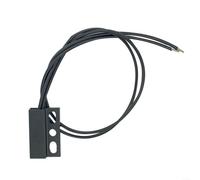 Interruptor de proximidad magnético de Reedschalter 10 W IP67 impermeable ABS plástico para puerta ventana Detección de posición Negro (salida derecha)