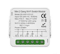 Interruptor de relé inteligente de 16 A con supervisión de energía (Two-way | 16 A de carga, para control de aplicación Tuya, compatible con Alexa, protección contra sobrecarga, carcasa ABS blanca