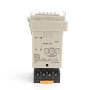 Interruptor de relé temporizador programable LED Digital DH48S-2ZH 0,01 S-99H99M DC24V AC220V retardo Base SPDT 2 contactos grupo(AC380V)