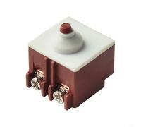 Interruptor de repuesto para amoladora angular Bosch GWS6-100/GWS7-100, DPST NO pulsador, 250 V 6 A/125 V 12 A, plástico metal, 27 x 25,5 x 20 mm, función de arranque rápido para herramientas
