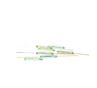Interruptor de resonancia. Interruptor Reed Control Magnético Normalmente Abierto Vidrio Verde 2x14mm 2-20uds(5 Pieces)