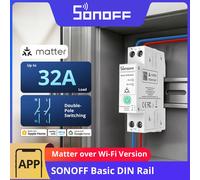 Sonoff Interruptor DIN BASIC-1GSP – 32A, Matter sobre Wi‑Fi, monitorización y control