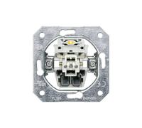Interruptor de selección con LED, marca Siemens, modelo DELTA, para instalación en caja empotrada, 1 unidad.