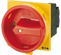 Interruptor de selección de fase Eaton, con capacidad de bloqueo, 32 A, 1 contacto, 90°, color amarillo/rojo, modelo T3-1-102/EA/SVB, 1 unidad
