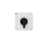 Interruptor de selección L-0-P, 3 polos, 25A, en carcasa 4G25-11-PK, referencia R114 63-840309-031