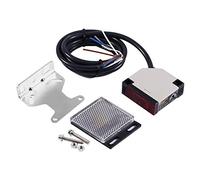 Interruptor de sensor fotoeléctrico, 90-250 V CA 3 A E3JK-R4M1, interruptor fotoeléctrico de reflexión especular, sensor de haz fotoeléctrico de 5 cables con tornillos