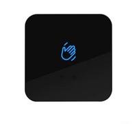 Interruptor de sensor infrarrojo con contacto de salida normalmente abierto/cerrado y automatización de retardo ajustable (negro 86 x 86 mm)