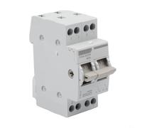 Interruptor de separación de carga manual 2P 63 A Dual Power para carril din, interruptor de transferencia 2P 40 A ignífugo ABS Dual Power Switch 2P 63 A para corriente principal y de emergencia