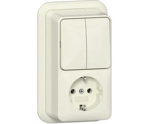 Interruptor De Serie Vertical Gira Con Toma Schuko 16A 250V - 417510