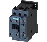 Interruptor de Siemens, serie AC-3e, 38 A/18,5 kW/400V, trifásico, bobina de alimentación AC 24V/50Hz, 1 contacto normalmente abierto + 1 contacto normalmente cerrado, conexión por tornillo, 1 unidad.