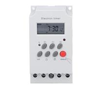 Interruptor de Temporizador Programable, Relé de Interruptor de Tiempo Digital Lcd, 7 Días, 16, Temporizador de Interruptor Controlado de Encendido/Apagado para Luces, Ventiladores, Motores(AC 220V)