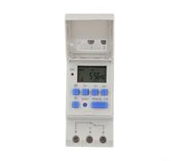 Interruptor de tiempo electrónico programable THC15A con 16 ajustes de citas diarias y ciclismo automático para aplicaciones de control de energía automatizadas (220 V)