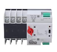 Interruptor de Transferencia Automática, AC 400V 4P 63A ATS PC Doble Potencia Interruptor De Palanca De Cambio Emergencia Para Electricidad Municipal, UPS, Inversor, Solar Energía Municipal, Generador