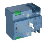 Interruptor de transferencia automática de doble potencia 2P 63A | Clasificación 2P 63A, conmutación de 30 ms, fuentes de entrada duales, salida ininterrumpida, interrupción mínima de energía