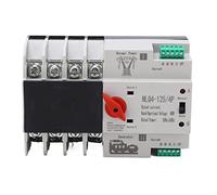 Interruptor De Transferencia Automática De Doble Potencia AC 400V 4P 20A/32A/50A/63A/80A/100A ATS PC Interruptor De Palanca De Cambio Automático Para Electricidad Municipal, UPS, Inversor, Solar(50A)