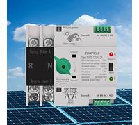 Interruptor de transferencia automática de energía dual Energía ininterrumpida 2P 63A 100A 125A Interruptor de palanca de cambio automático fotovoltaico Carril DIN ATS PV Inversor solar UPS (100A)