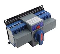 Interruptor de transferencia automático de doble corriente, 4P 63 A, interruptor de transferencia automático, 400 V con protección de bloqueo electromecánico, conexión de prioridad de red