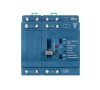 Interruptor de transferencia automático de doble potencia ME1-63AE/4P, 63 A, 230 V CA, PC, montaje en riel DIN, carcasa azul