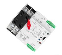 Interruptor de transferencia manual 2P 63A para red solar Conmutador Manual | Para control de aplicación Tuya, supervisión de voltaje en tiempo real, protección de sobre/bajo voltaje, sistema de 220 V
