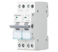 Interruptor de Transferencia Manual MTS 2P 63A - Conmutador Dual Power | Conmuta entre dos fuentes de alimentación con posición de aislamiento, seccionador de transferencia manual de doble potencia