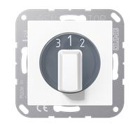 Interruptor de tres posiciones Jung - A1504.20NWW