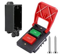 Interruptor de un polo para encendido/apagado, 230 V, 16 A, IP54, con dispositivo de seguridad para evitar cortocircuitos