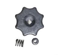 Interruptor de volante octogonal de aluminio para válvulas de cilindro de gas diseñado para oxígeno y para aplicaciones de argón 8x8mm Bore(B)