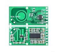 Interruptor detector de presencia humana, modo de disparo repetido de 5 V | Tecnología de microondas de 5.8 GHz, detecta movimiento a través de paredes, entrada de alimentación de 5 V CC