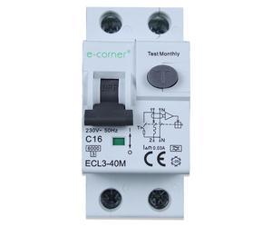 Interruptor diferencial magnético, tipo A | 2P 16A 30mA | 230V AC 50Hz